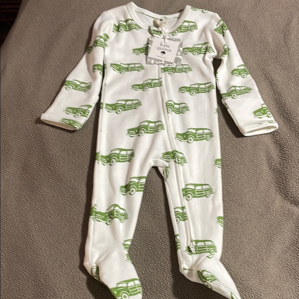 Kate Quinn NWT One Piece with Green Car Print